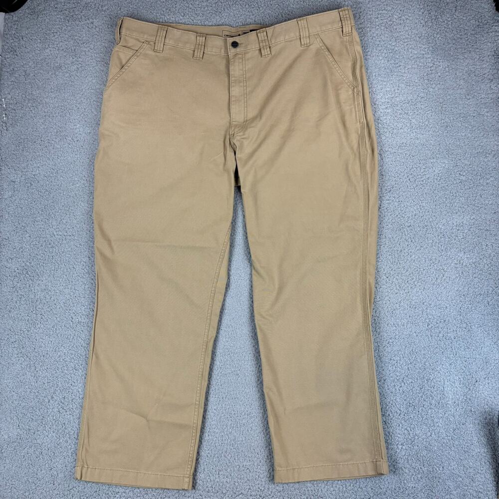 Carhartt Rugged Flex Relaxed Fit Canvas Work Pant Mens 46x30 Workwear BN2291-M - Picture 2 of 12